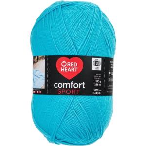 imageRED HEART Comfort Sport Yarn DenimTurquoise