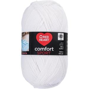 imageRED HEART Comfort Sport Yarn DenimWhite