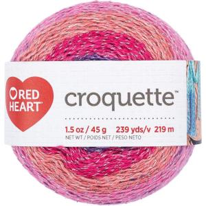 imageRED HEART E8879527 Croquette crochet thread Berry BlissBerry Bliss