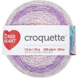 imageRED HEART E8879527 Croquette crochet thread Berry BlissFairy Dust