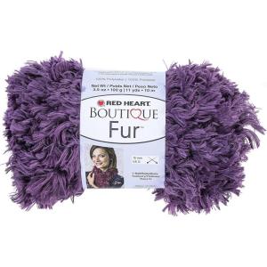 imageRED HEART Fur Yarn SeamistEggplant