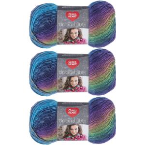 imageRed Heart Boutique Unforgettable Tidal Yarn  3 Pack of 100g35oz  Acrylic  4 Medium Worsted  270 Yards  KnittingCrochetGossamer