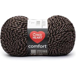 imageRed Heart Comfort Burnt Orange Yarn  1 Pack of 16oz454g  Acrylic  4 Medium Worsted  867 Yards  KnittingCrochetBlackTaupe Marl