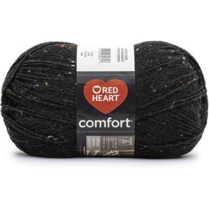 imageRed Heart Comfort Burnt Orange Yarn  1 Pack of 16oz454g  Acrylic  4 Medium Worsted  867 Yards  KnittingCrochetBlackWhite