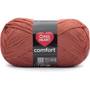 imageRed Heart Comfort Burnt Orange Yarn  1 Pack of 16oz454g  Acrylic  4 Medium Worsted  867 Yards  KnittingCrochetBurnt Orange