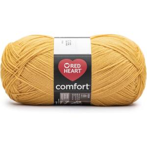 imageRed Heart Comfort Burnt Orange Yarn  1 Pack of 16oz454g  Acrylic  4 Medium Worsted  867 Yards  KnittingCrochetGolden Yellow