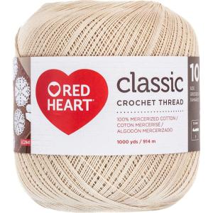 imageRed Heart Fashion Size 3 Crochet Thread BlackSpecial