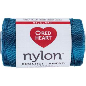 imageRed Heart Fashion Size 3 Crochet Thread BlackTeal