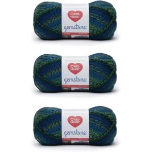 imageRed Heart Gemstone Onyx Yarn  3 Pack of 200g7oz  Acrylic  5 Bulky  312 Yards  Knitting Crocheting ampamp CraftsEmerald