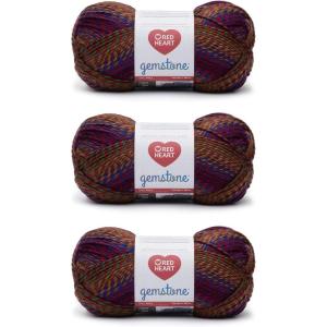 imageRed Heart Gemstone Onyx Yarn  3 Pack of 200g7oz  Acrylic  5 Bulky  312 Yards  Knitting Crocheting ampamp CraftsJewel