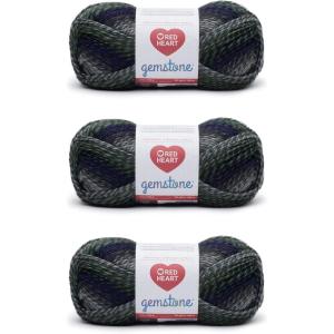 imageRed Heart Gemstone Onyx Yarn  3 Pack of 200g7oz  Acrylic  5 Bulky  312 Yards  Knitting Crocheting ampamp CraftsOlivine