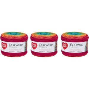 imageRed Heart Its A Wrap Fiesta Yarn  3 Pack of 150g53oz  Acrylic Cotton Blend  2 Fine  623 Yards  Knitting Crocheting ampamp CraftsFiesta
