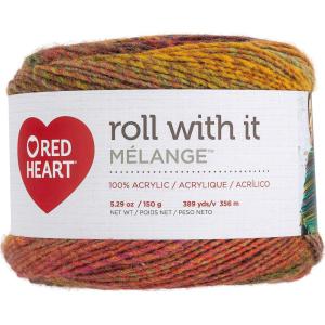 imageRed Heart Roll with It Sparkle Diamonds Yarn  3 Pack of 150g53oz  Acrylic Blend  4 Medium Worsted  561 Yards  KnittingCrochetCurtain Call
