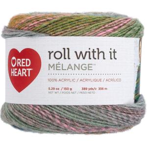 imageRed Heart Roll with It Sparkle Diamonds Yarn  3 Pack of 150g53oz  Acrylic Blend  4 Medium Worsted  561 Yards  KnittingCrochetGreen Room