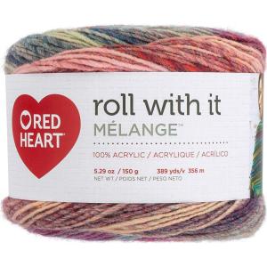 imageRed Heart Roll with It Sparkle Diamonds Yarn  3 Pack of 150g53oz  Acrylic Blend  4 Medium Worsted  561 Yards  KnittingCrochetHollywood