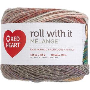 imageRed Heart Roll with It Sparkle Diamonds Yarn  3 Pack of 150g53oz  Acrylic Blend  4 Medium Worsted  561 Yards  KnittingCrochetTheater
