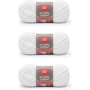 imageRed Heart Scrubby Jelly Yarn  3 Pack of 85g3oz  Polyester  4 Medium Worsted  78 Yards  KnittingCrochetCotton