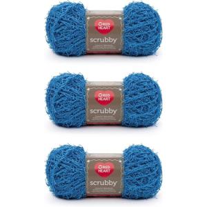 imageRed Heart Scrubby Jelly Yarn  3 Pack of 85g3oz  Polyester  4 Medium Worsted  78 Yards  KnittingCrochetOcean