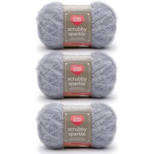 imageRed Heart Scrubby Jelly Yarn  3 Pack of 85g3oz  Polyester  4 Medium Worsted  78 Yards  KnittingCrochetOyster