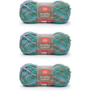 imageRed Heart Scrubby Jelly Yarn  3 Pack of 85g3oz  Polyester  4 Medium Worsted  78 Yards  KnittingCrochetParadise Print
