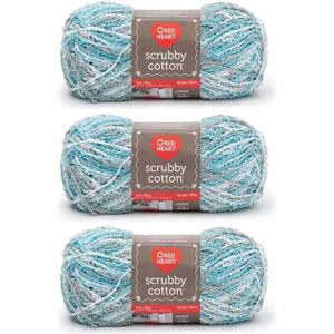 imageRed Heart Scrubby Jelly Yarn  3 Pack of 85g3oz  Polyester  4 Medium Worsted  78 Yards  KnittingCrochetRefreshing