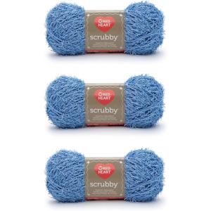 imageRed Heart Scrubby Jelly Yarn  3 Pack of 85g3oz  Polyester  4 Medium Worsted  78 Yards  KnittingCrochetStream