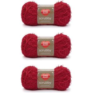 imageRed Heart Scrubby Sparkle Grape Yarn  3 Pack of 85g3oz  Polyester  4 Medium Worsted  174 Yards  KnittingCrochetCherry