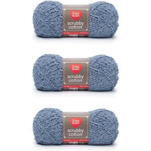 imageRed Heart Scrubby Sparkle Grape Yarn  3 Pack of 85g3oz  Polyester  4 Medium Worsted  174 Yards  KnittingCrochetDenim
