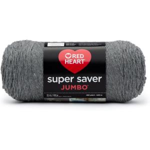 imageRed Heart Super Saver Jumbo Orchid Yarn  2 Pack of 396g14oz  Acrylic  4 Medium Worsted  744 Yards  KnittingCrochetGray Heather