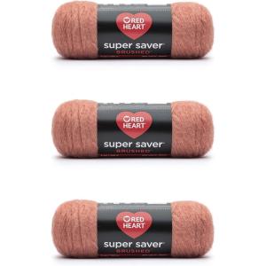 imageRed Heart Super Saver Metallic Light Gray Yarn  3 Pack of 5oz142g  Acrylic  4 Medium Worsted  255 Yards  KnittingCrochetClay