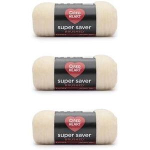 imageRed Heart Super Saver Metallic Light Gray Yarn  3 Pack of 5oz142g  Acrylic  4 Medium Worsted  255 Yards  KnittingCrochetCream