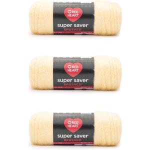 imageRed Heart Super Saver Metallic Light Gray Yarn  3 Pack of 5oz142g  Acrylic  4 Medium Worsted  255 Yards  KnittingCrochetWhipped Butter