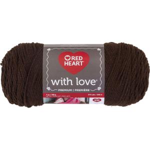 imageRed Heart With Love Yarn  Chocolate