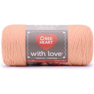 imageRed Heart With Love Metallic Yarn AranBlushing Peach