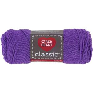 imageRED HEART Classic Yarn BlackBright Violet