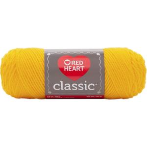 imageRED HEART Classic Yarn BlackGolden Yellow